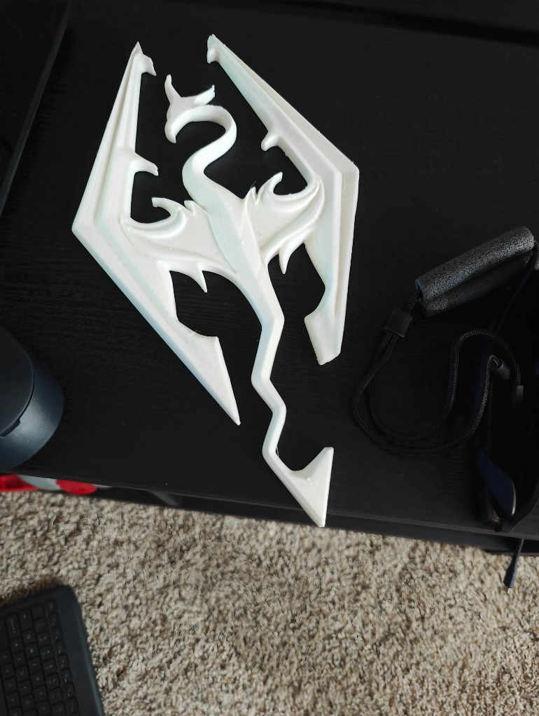 3D Printed Skyrim Logo
